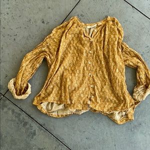 Doen blouse. M. Cotton block print